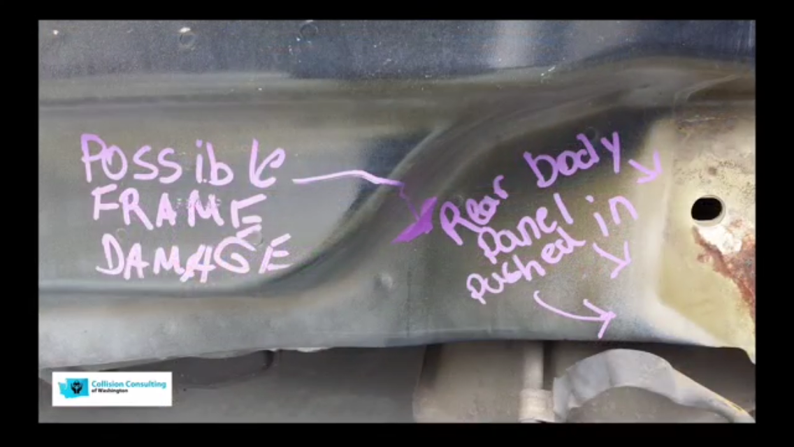 Screen capture from Safe and Proper Collision Repair Screen clip